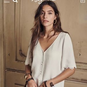Sezane Aretha Blouse, size 36
